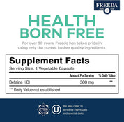Betaine HCl 300 mg - 90 capsules
