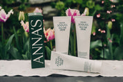 Anna's Wild Yam Cream product packaging sold by Barbara O'Neill displayed on a table with floral background