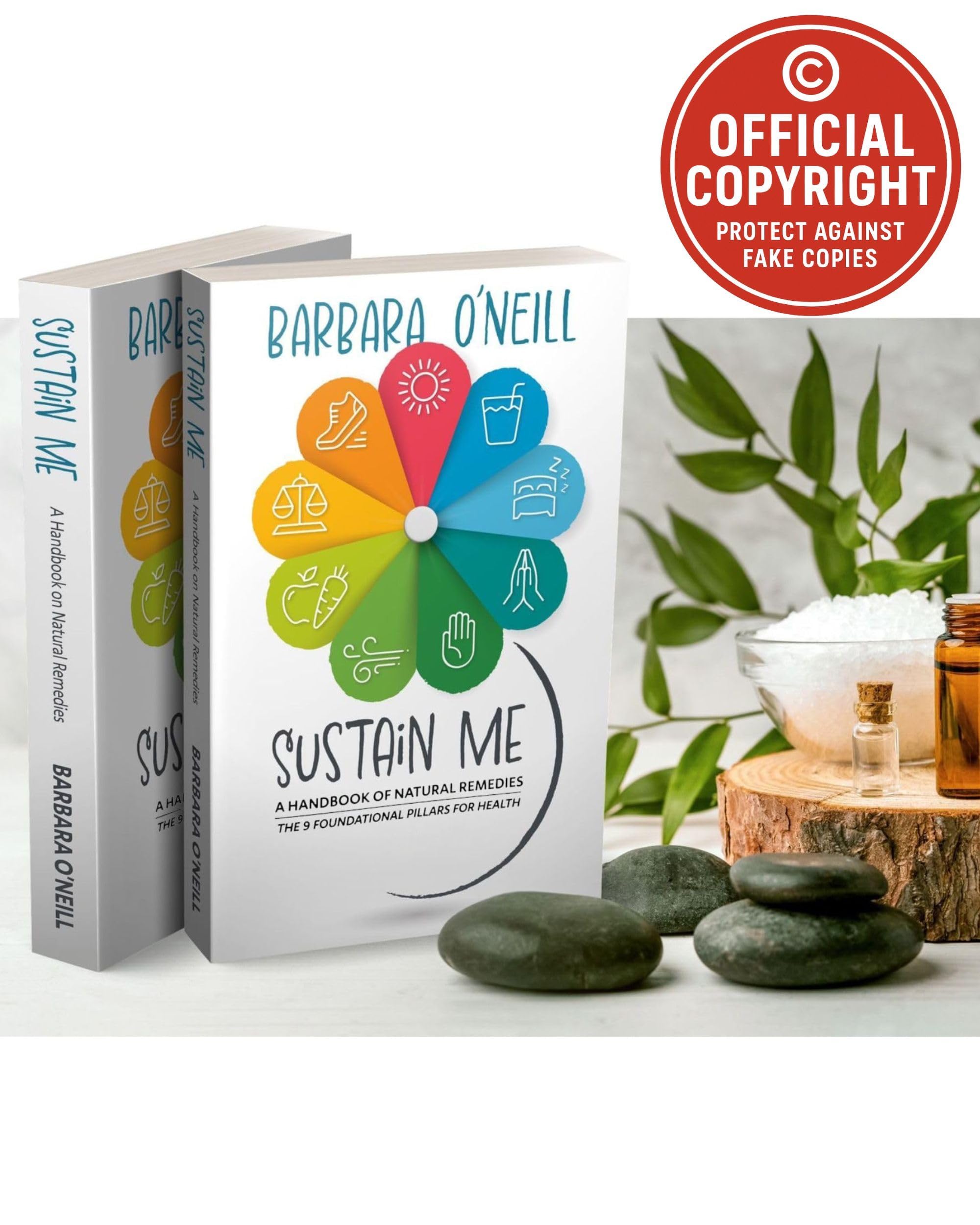 Sustain Me by Barbara O’Neill Paperback Book - Natural Living and Everyday Lifestyle Guide for Balanced Routines, Mindful Habits, and Nature-Inspired Reading