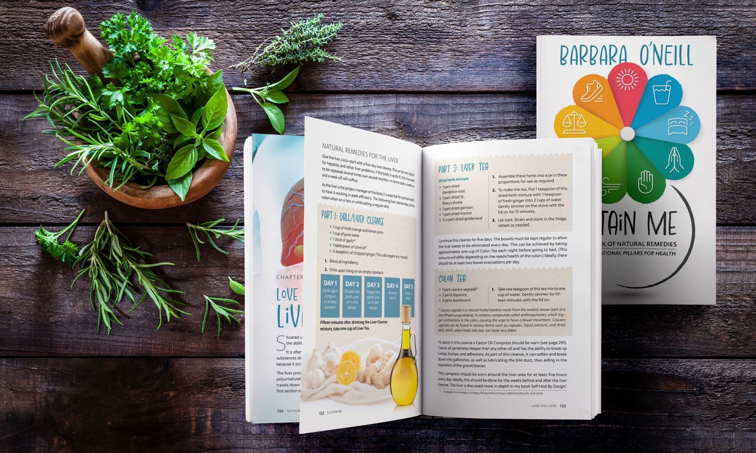 Sustain Me by Barbara O’Neill Paperback Book - Natural Living and Everyday Lifestyle Guide for Balanced Routines, Mindful Habits, and Nature-Inspired Reading
