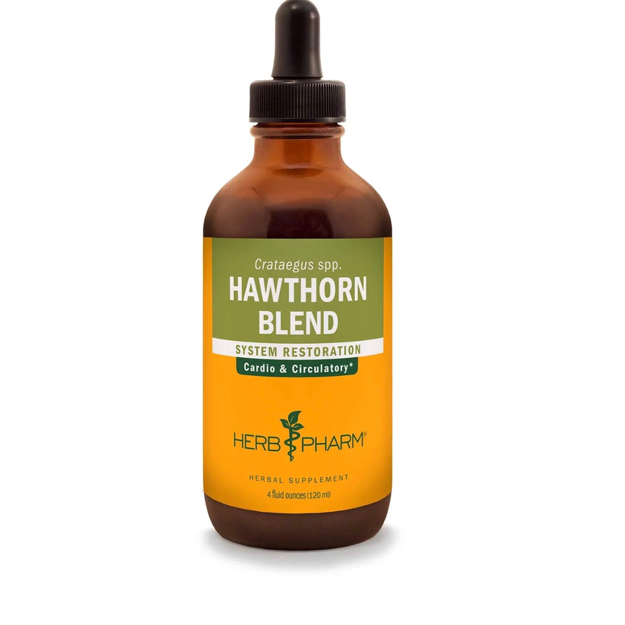 Herb Pharm Hawthorn Blend bottle on a white background