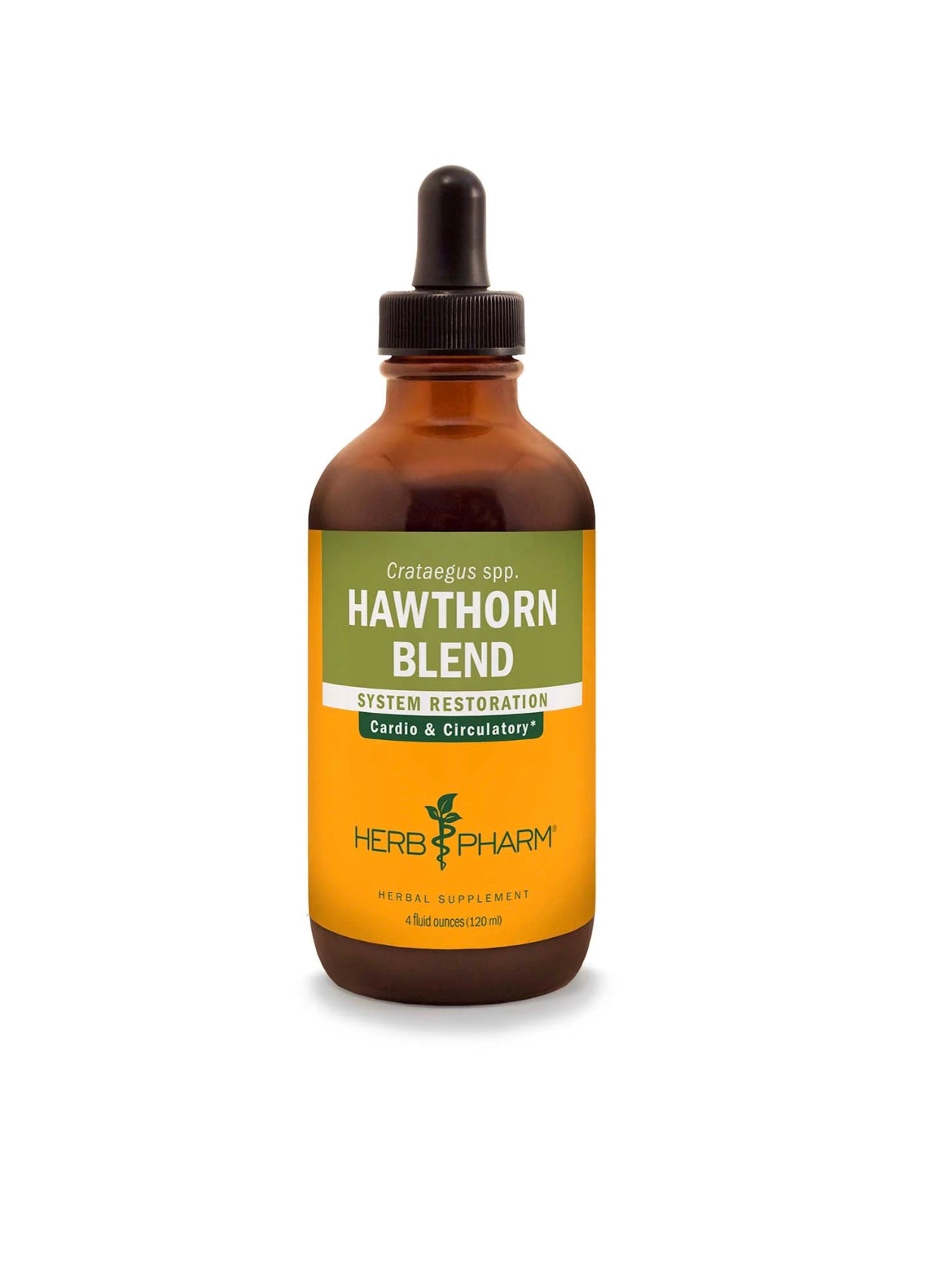 Herb Pharm Hawthorn Blend bottle on a white background