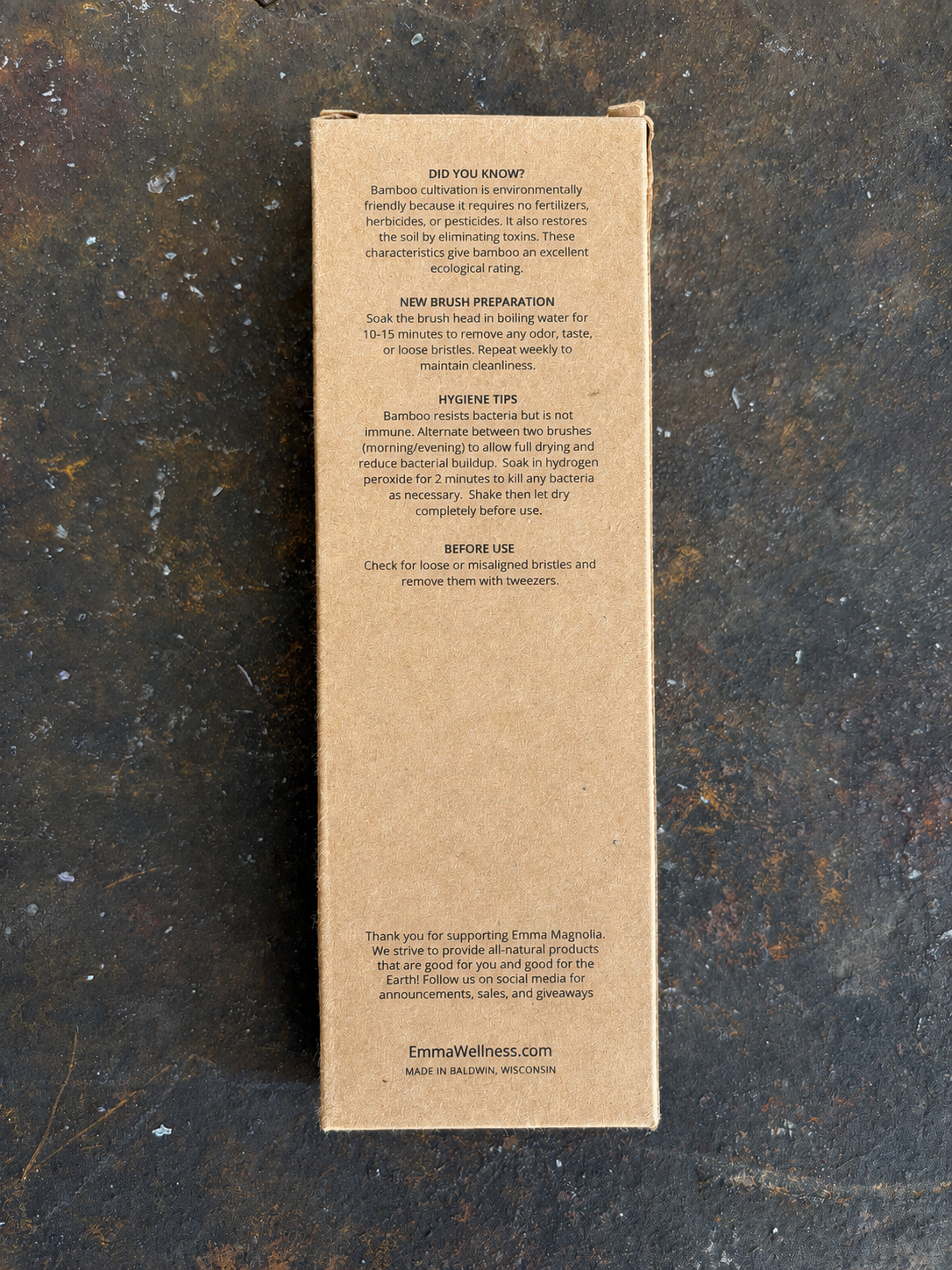 Bamboo & Boar Bristle Toothbrush