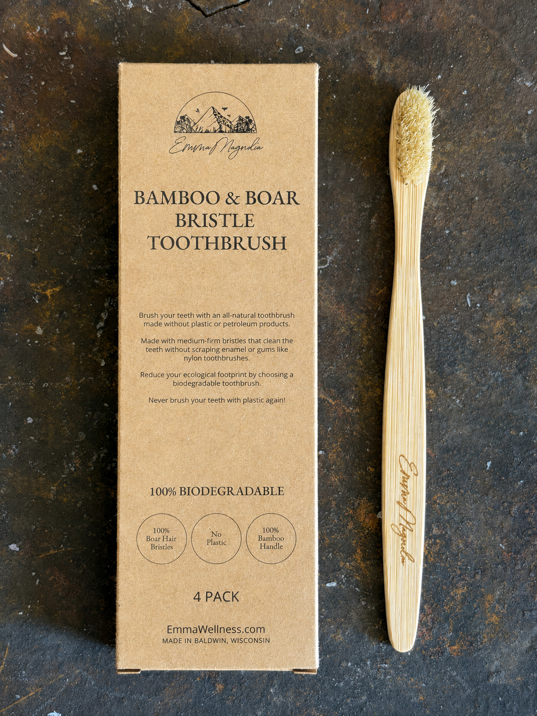 Bamboo & Boar Bristle Toothbrush