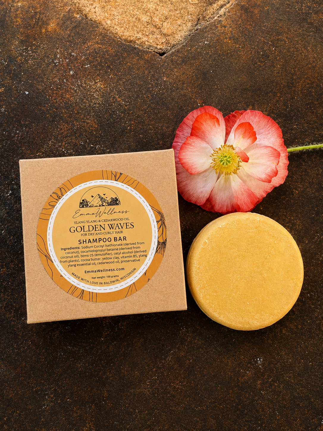 Golden Waves Shampoo Bar