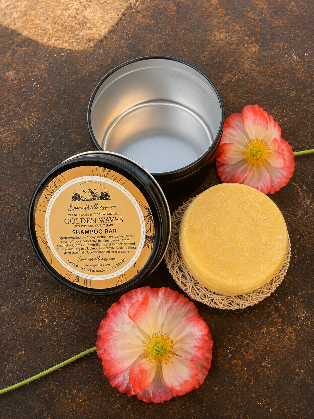 Golden Waves Shampoo Bar